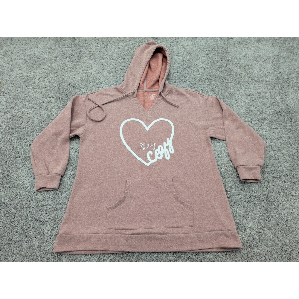 Lane Bryant Hoodie Womens 18/20 Pullover Drawstring Pink Stay Cozy